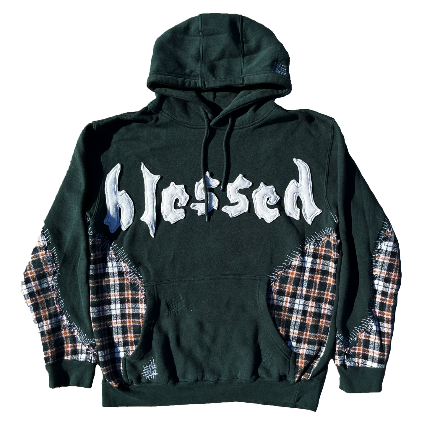 BLESSED FOREST GREEN HOODIE image 1
