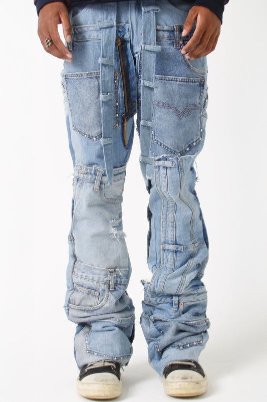 PATCH WORK STACK PANTS